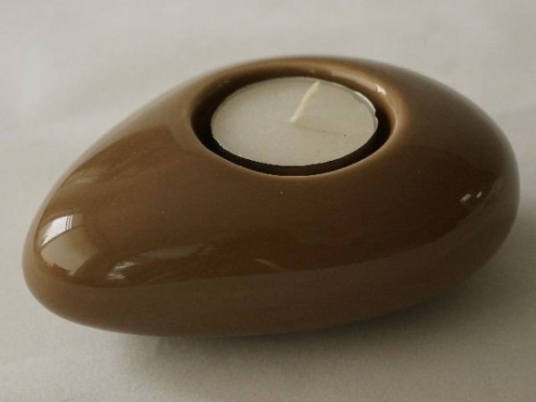 Świecznik - Cappuccino - Ceramika - 12cm 