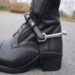 KAVALKADE Paski skórzane do ostróg z cyrkoniami