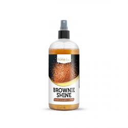 .HorseLinePRO BROWNIE SHINE Brokatowa mgiełka dla konia do sierści, grzywy i ogona 500ml