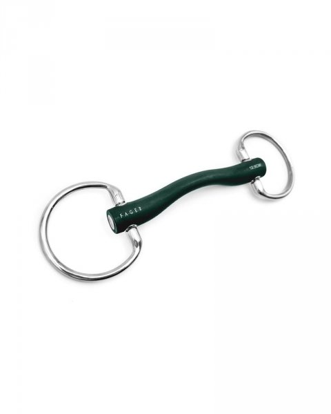 FAGER ANDREA FIXED RINGS Wędzidło gumowe dla wrażliwych koni