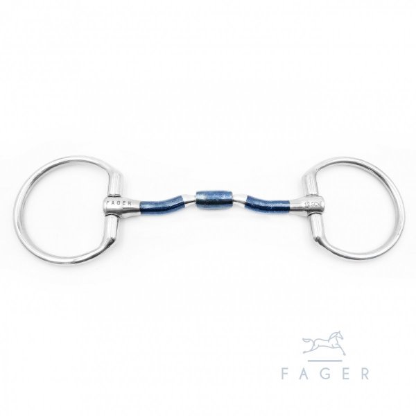 FAGER NILLS SWEET IRON BARREL FIXED RINGS Wędzidło anatomiczne z łącznikiem