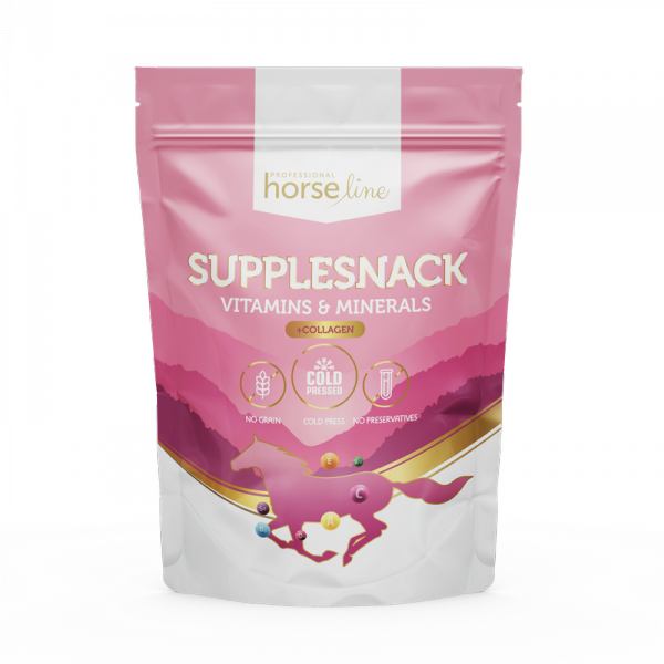 HorseLinePRO SuppleSnack Vitamins &amp; Minerals + Collagen - kompleksowe witaminy z kolagenem dla koni 1500g