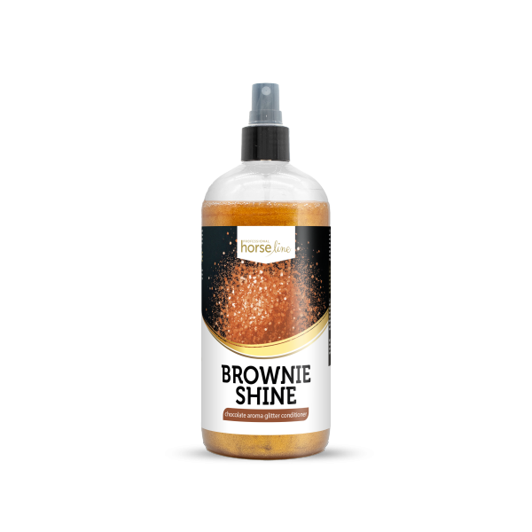 .HorseLinePRO BROWNIE SHINE Brokatowa mgiełka dla konia do sierści, grzywy i ogona 500ml