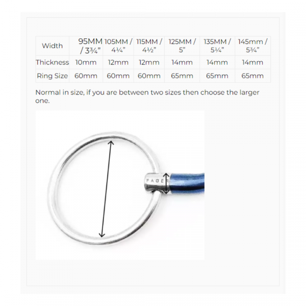 FAGER MARCUS SWEET IRON LOOSE RING Wędzidło anatomiczne podwójnie łamane