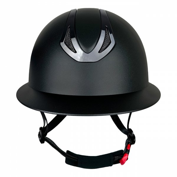 YORK AMETHYST SHINY BLACK Kask jeździecki regulowany