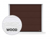 Brama LPU 42 5000 x 2500 mm, Przetłoczenia L, Woodgrain, kolor RAL 8028 brązowy + prowadzenie N