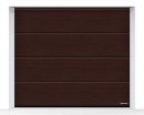 Brama LPU 42 5500 x 2125 mm, Przetłoczenia L, Decograin, Rosewood + prowadzenie N
