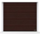 Brama LPU 42 6000 x 2250 mm, Przetłoczenia M, Decograin, Rosewood + prowadzenie N