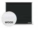 Brama RenoMatic 2375 x 2000 mm, Przetłoczenia M, Woodgrain, kolor CH 703 antracytowy z efektem metalicznym + prowadzenie Z