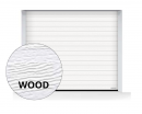 Brama LPU 42 2315 x 2080 mm, Przetłoczenia S, Woodgrain, kolor RAL 9016 biały + prowadzenie Z