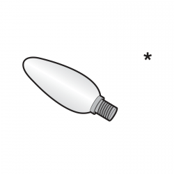 Diodowa lampa świecowa 240 V / E14 3 W