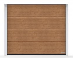 Brama LPU 42 2500 x 2250 mm, Przetłoczenia L, Decograin, Winchester Oak + prowadzenie Z