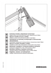 Instrukcja montażu, eksploatacji i konserwacji - Napęd osiowy do przemysłowych bram segmentowych WA 300 S4 Basic