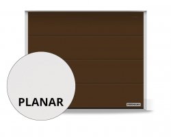 Brama RenoMatic 3000 x 2250 mm, Przetłoczenia L, Planar, kolor CH 8028 Matt deluxe brązowy + prowadzenie Z
