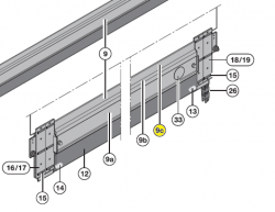 9c - Profil aluminiowy, zawieszenie UT 