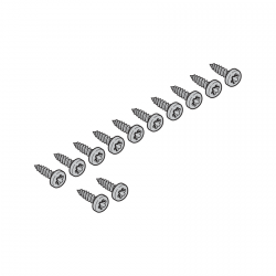 Blachowkręt z łbem soczewkowym 6,3 × 16 T30, Torx Liko
