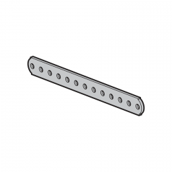 Zabierak bramy prosty – 258 mm