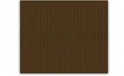 Brama uchylna Pearl N 80, 2375 x 2125, Pearlgrain, kolor brązowy RAL 8028