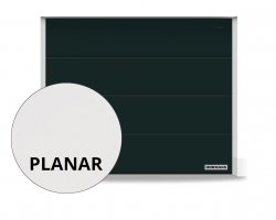 Brama RenoMatic 2750 x 2250 mm, Przetłoczenia L, Planar, kolor CH 905 Matt deluxe czarny + prowadzenie Z