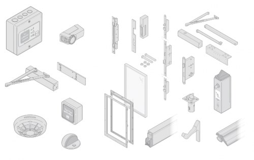 Stalowe drzwi obiektowe OD