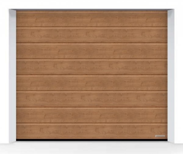 Brama LPU 42 4000 x 2125 mm, Przetłoczenia M, Decograin, Winchester Oak + prowadzenie Z