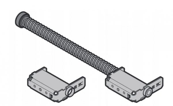 Odbojnik sprężynowy, komplet, długi
