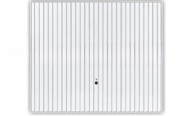 Brama uchylna Pearl N 80, 2375 x 2125, Pearlgrain, kolor biały RAL 9016