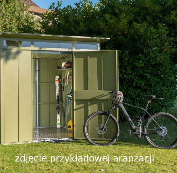 Domek ogrodowy z dachem jednospadowym „Berry” model „Classic” typ 2