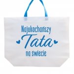 Torba z napisem Najukochańszy Tata na Świecie  52x40 cm