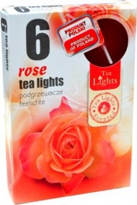 PODGRZEWACZ 6 SZTUK TEA LIGHT Rose
