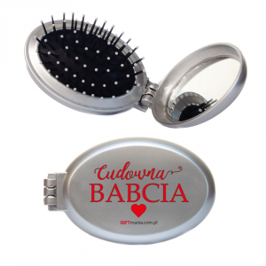 Szczotka składana z lusterkiem Cudowna Babcia