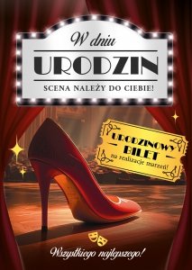 Kartka z kopertą W Dniu Urodzin Scena należy do Ciebie