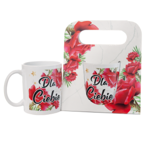 Kubek ceramiczny w ozdobnym opakowaniu z napisem Dla Ciebie