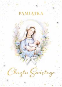 Kartka z kopertą Pamiątka Chrztu Świętego