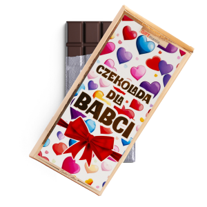 Czekolada mleczna z nadzieniem w złotym opakowaniu  Czekolada dla Babci. 100 g