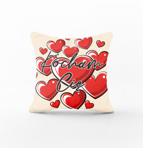 Poszewka na poduszkę Kocham Cię . 45x45cm