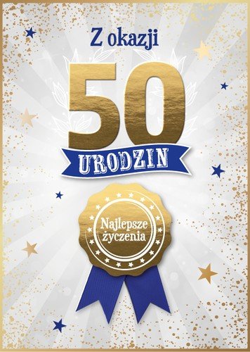 Kartka z kopertą Z Okazji Twoich 50 Urodzin