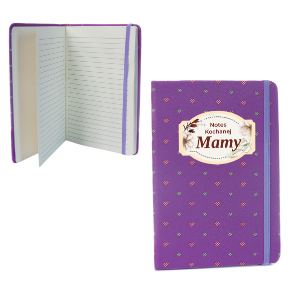 Notatnik A5 z napisem "Notes dla Kochanej Mamy"