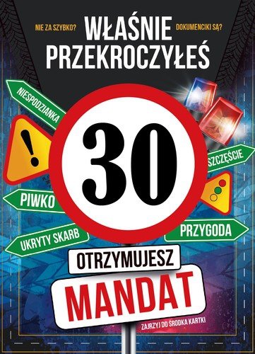 Kartka z kopertą Z Okazji Twoich 30 Urodzin