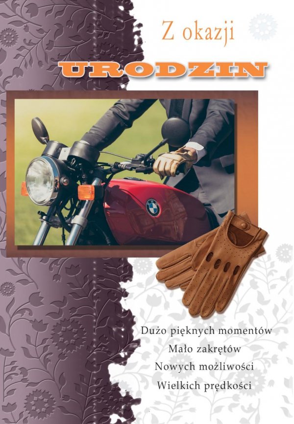 Karnet okolicznościowy z kopertką 'Z okazji Urodzin'