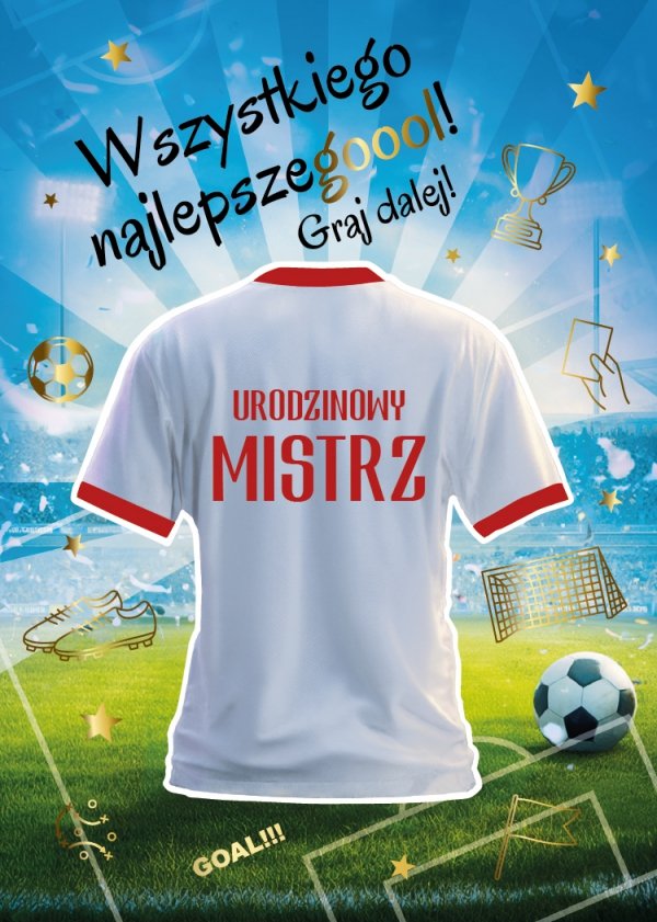 Kartka z kopertą Wszystkiego Najlepszego Urodzinowy Mistrz