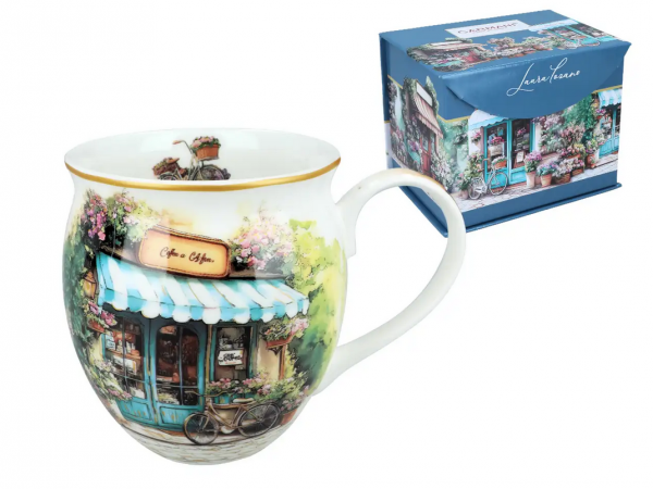 Kubek beczka - L. Lozano, Coffee &amp; Flowers (CARMANI), 475 ml
