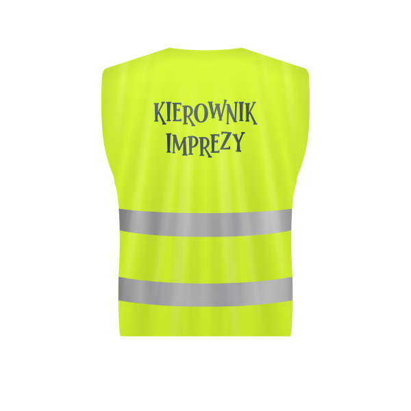 Kamizelka odblaskowa &quot;KIEROWNIK IMPREZY&quot;