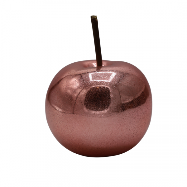 JABŁKO CERAMICZNE SUGAR PINK MAŁE 8x8x10 cm