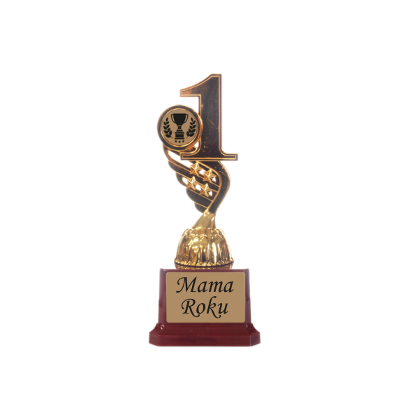 Statuetka &quot;Puchar Mama Roku&quot; . 6x18cm