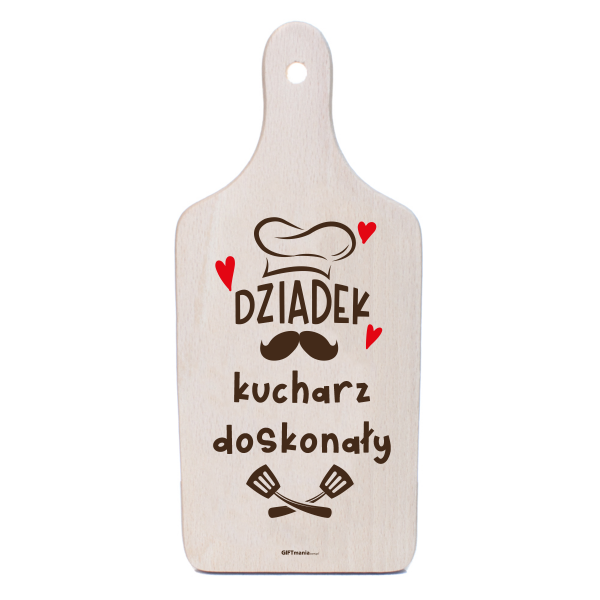 Deska dekoracyjna z nadrukiem &quot;DZIADEK KUCHARZ DOSKONAŁY&quot;
