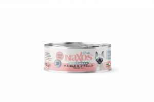 NAXOS CAT STERILIZED Puszka dla kotów sterylizowanych o smaku wieprzowiny i cielęciny 85g